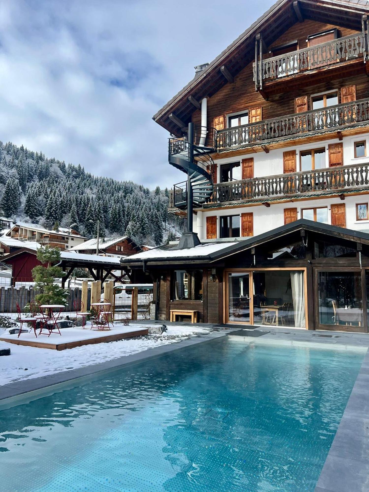 Hotel Fleur Des Neiges Morzine Exterior foto
